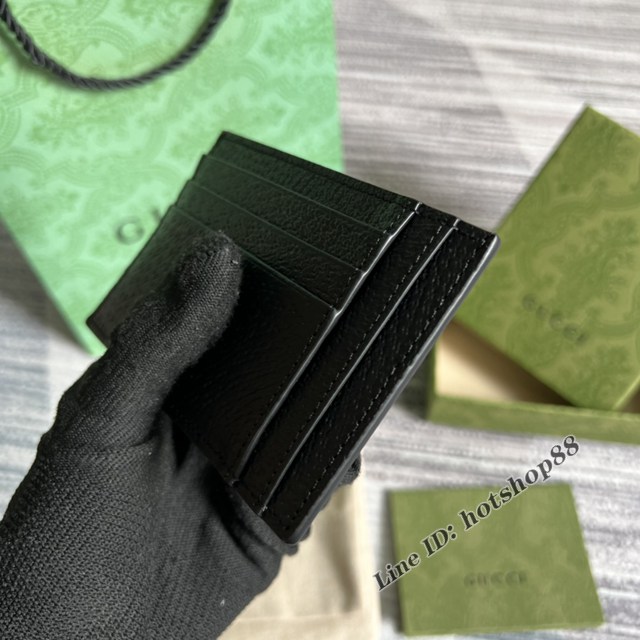 Gucci官網新款錢包 古馳豬紋皮男士卡包名片夾722734 gqy4777
